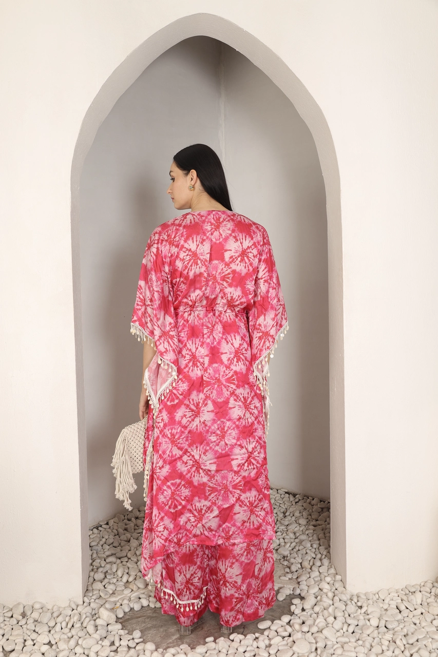 Rosé Kaftan Maxi Dress Alternate