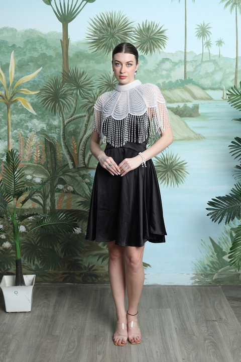 Luna Pearl Flare Dress