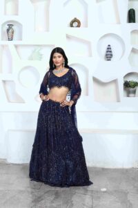 Noir Celestia Lehenga Set