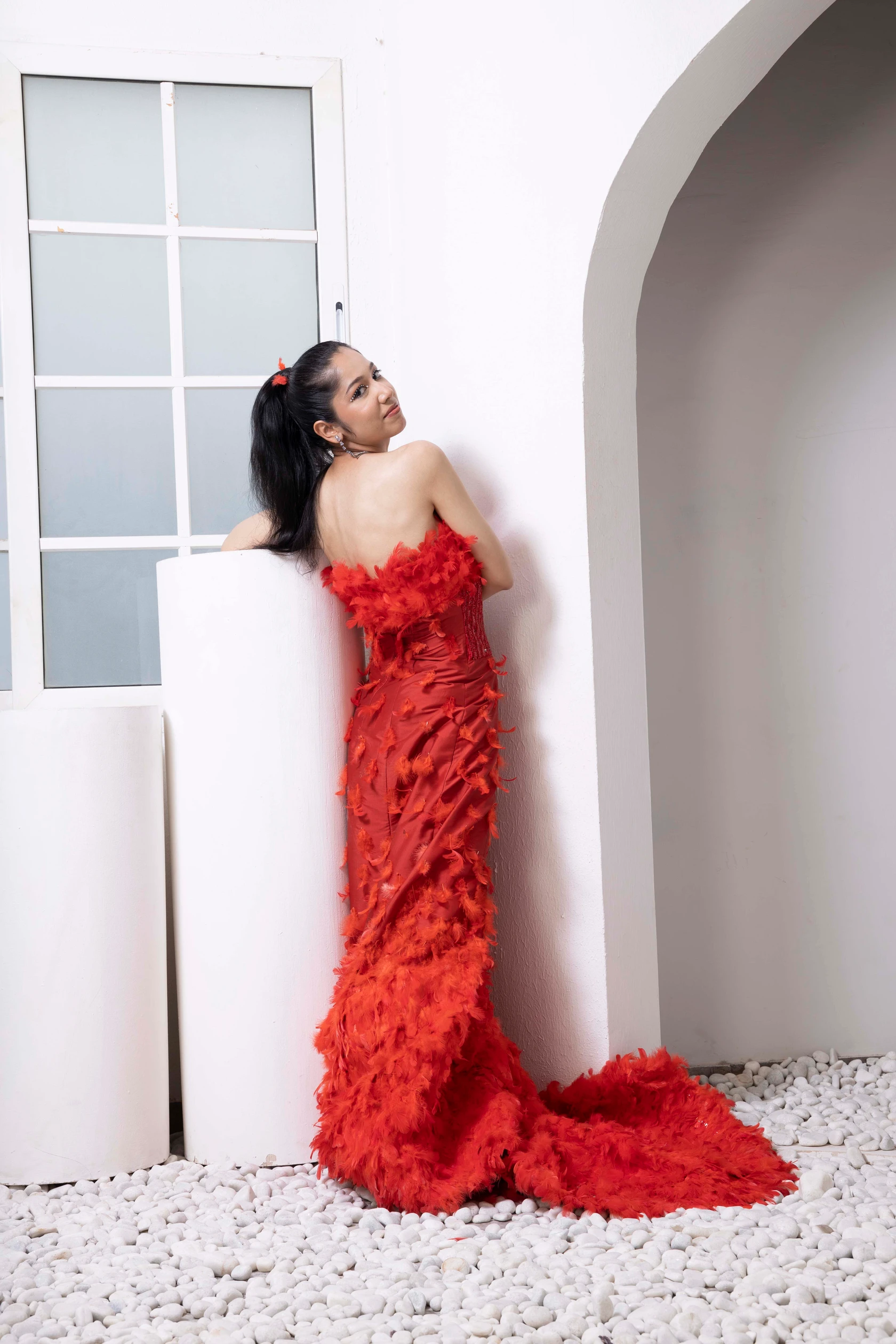 Rouge Fleur Couture Gown Alternate