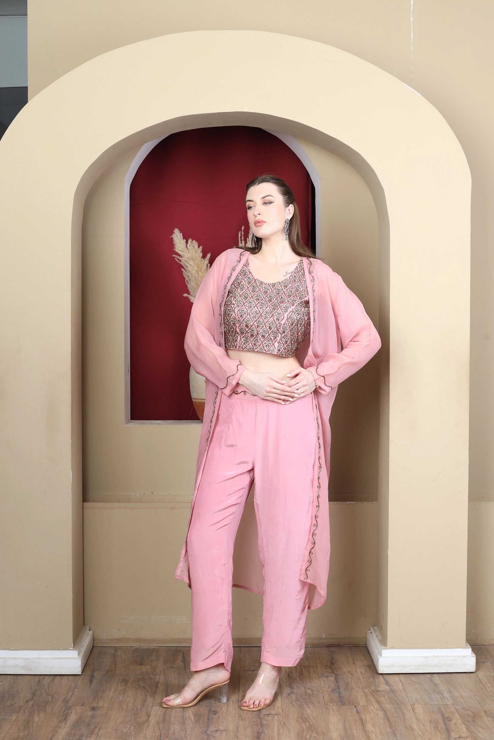 Rosé Éclat Three-Piece Co-ord Set