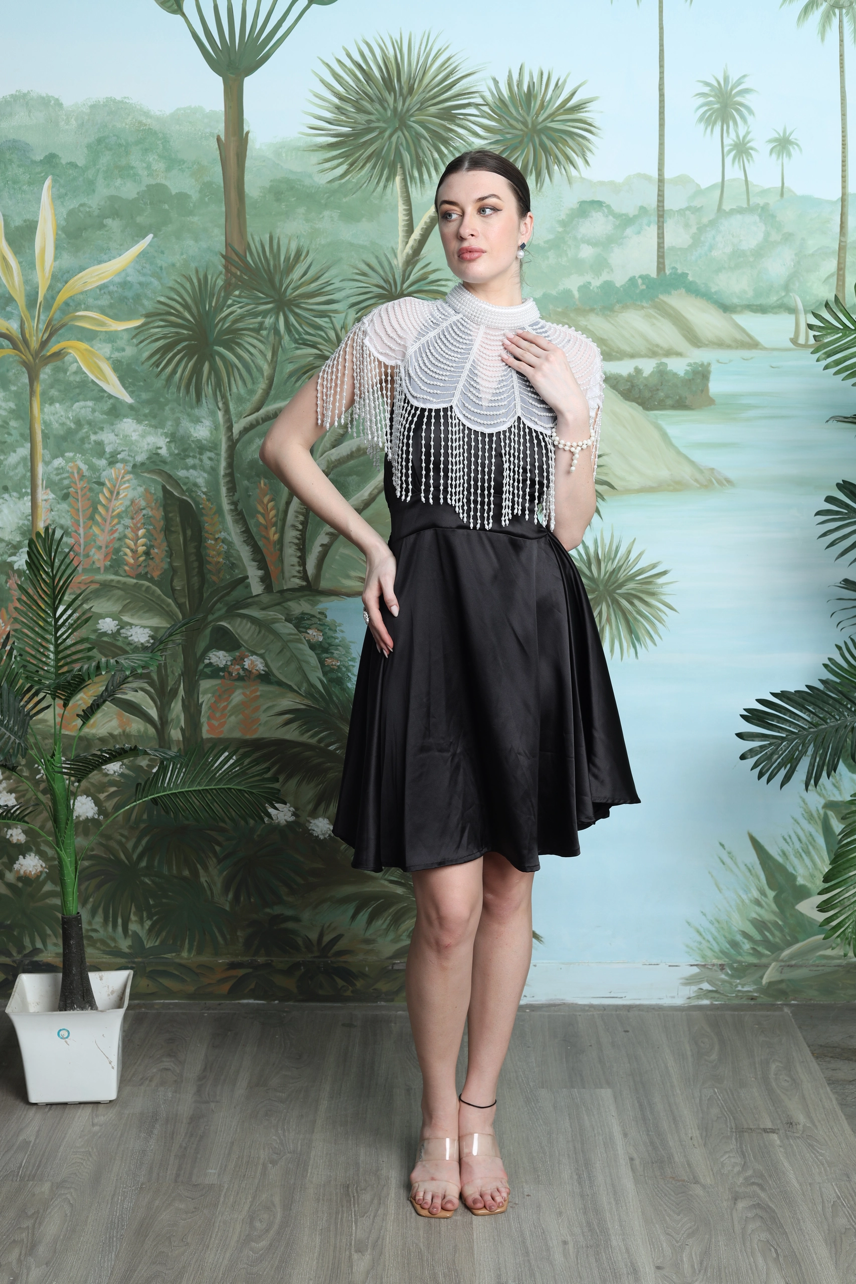 Luna Pearl Flare Dress Alternate