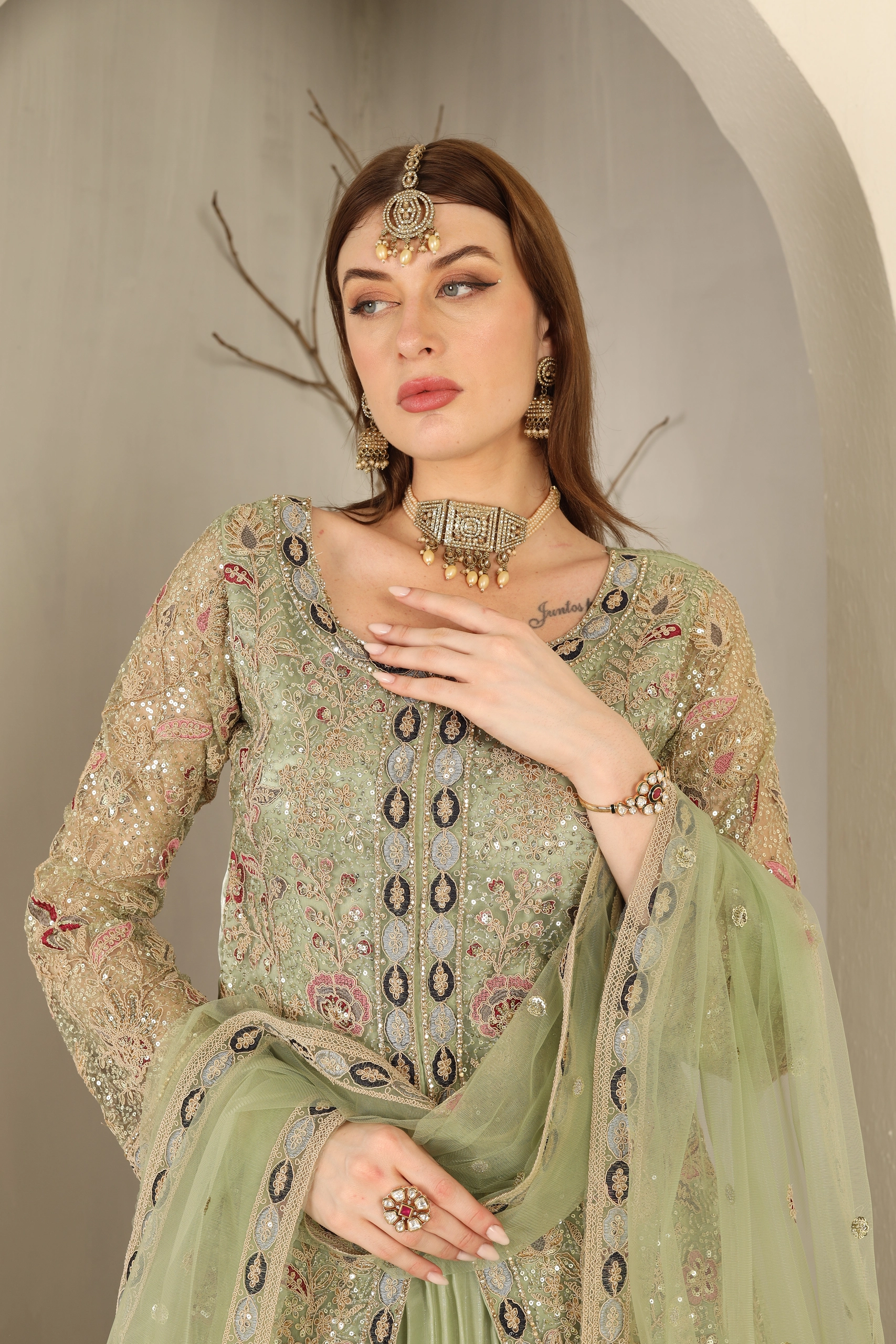 Verde Élan Jacket Lehenga Alternate