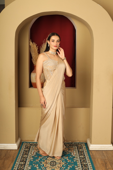 Éclat Drape Saree Set