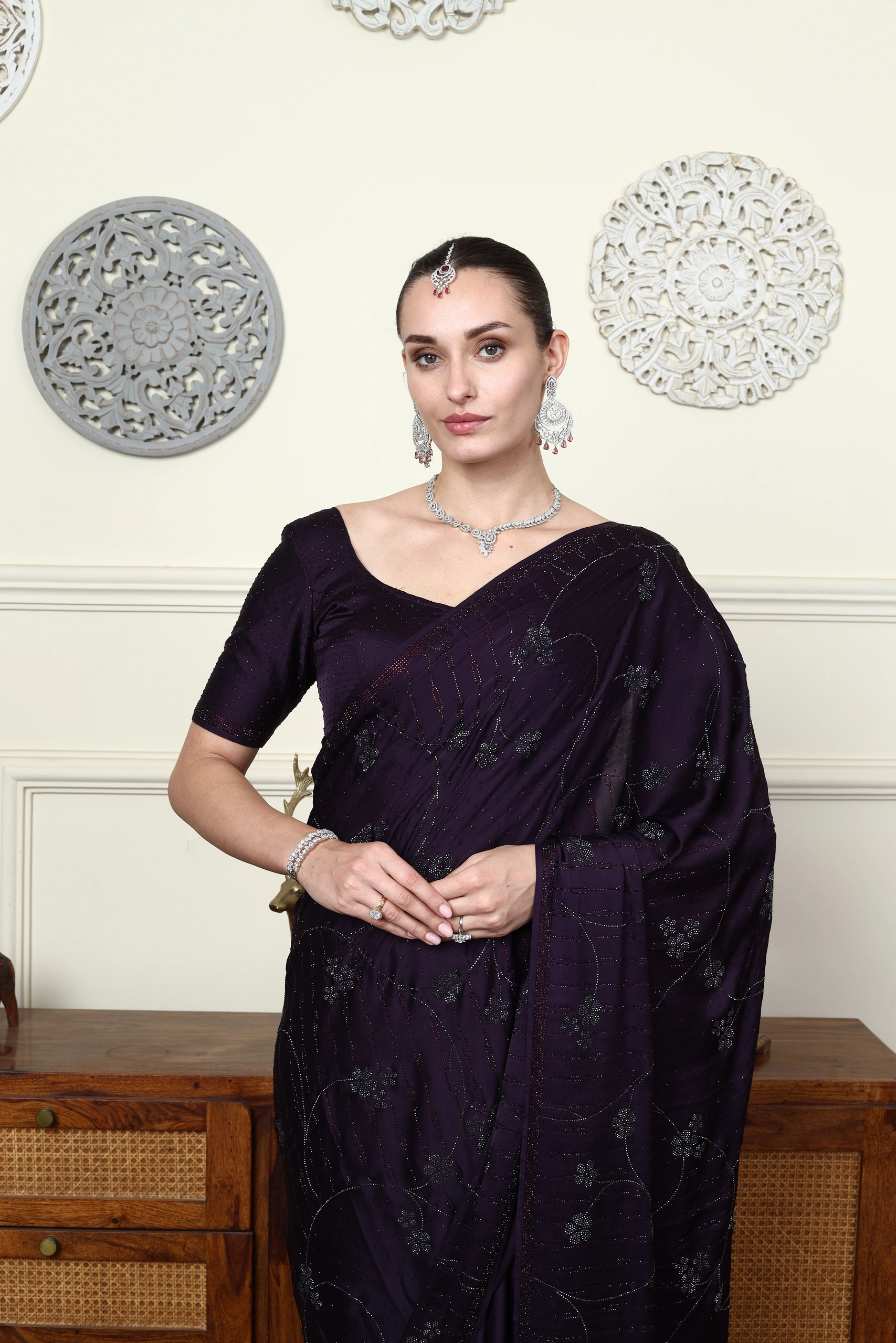 Rajsi Swarovski Saree Alternate