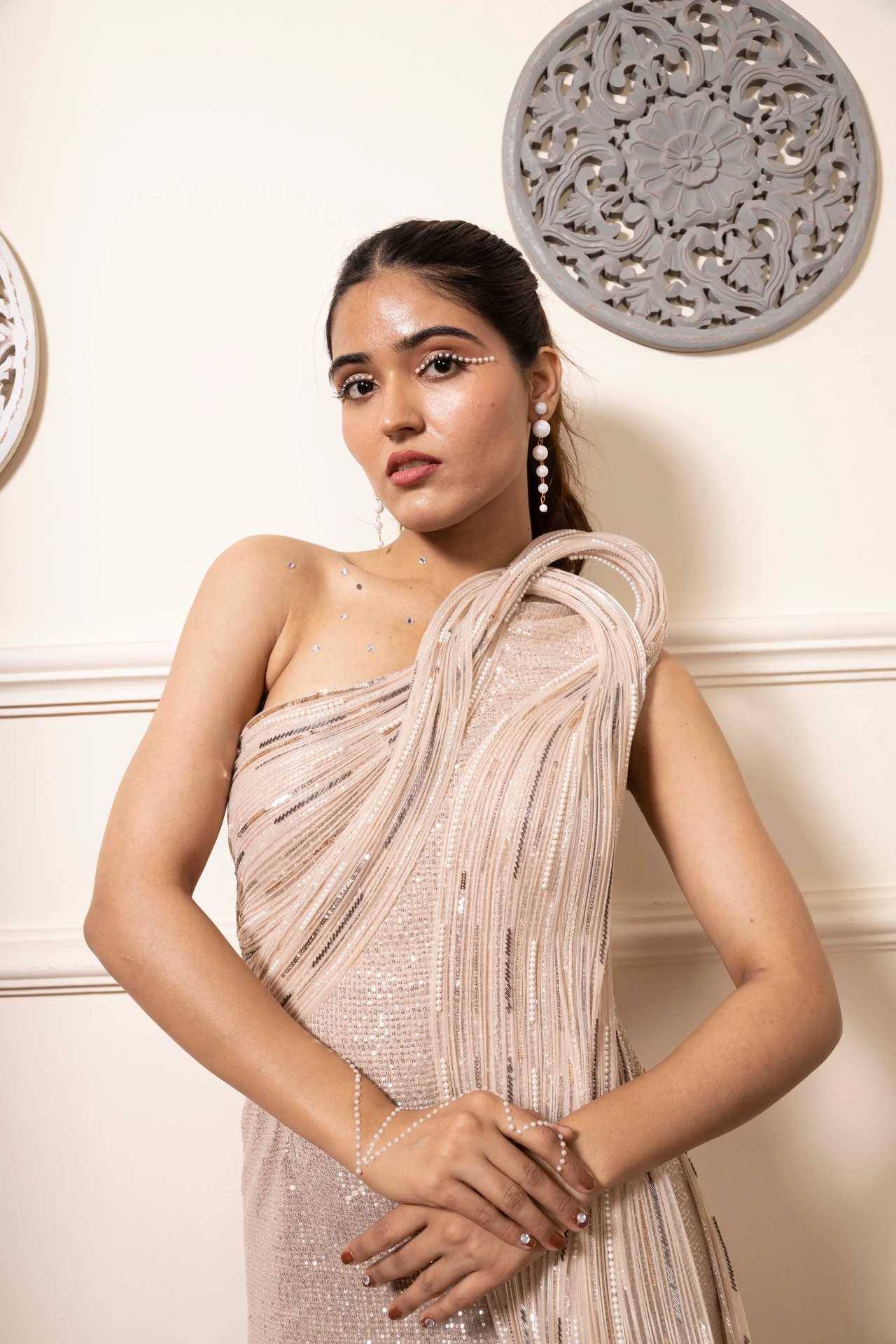 Sculpted Drape Couture Gown Alternate