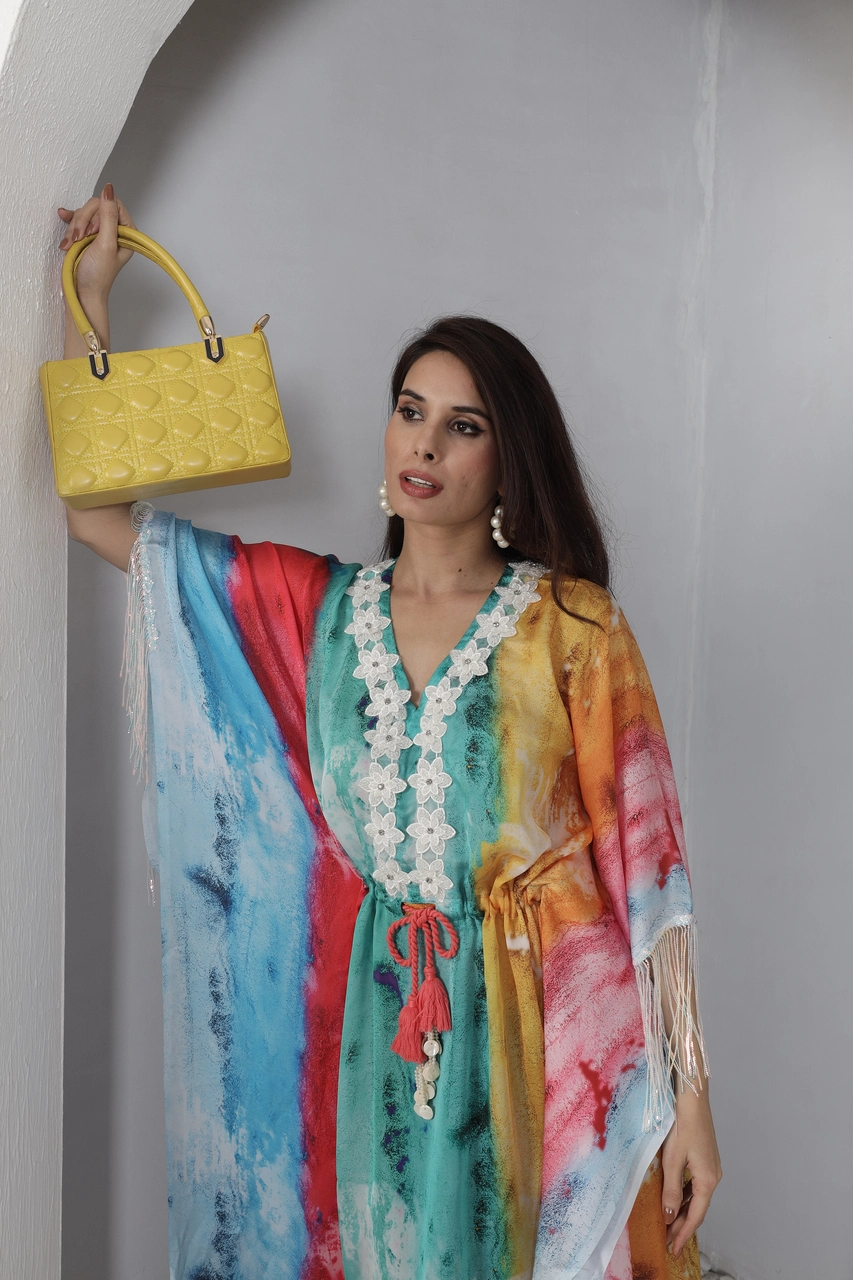 Sunset Kaftan Maxi Dress Alternate