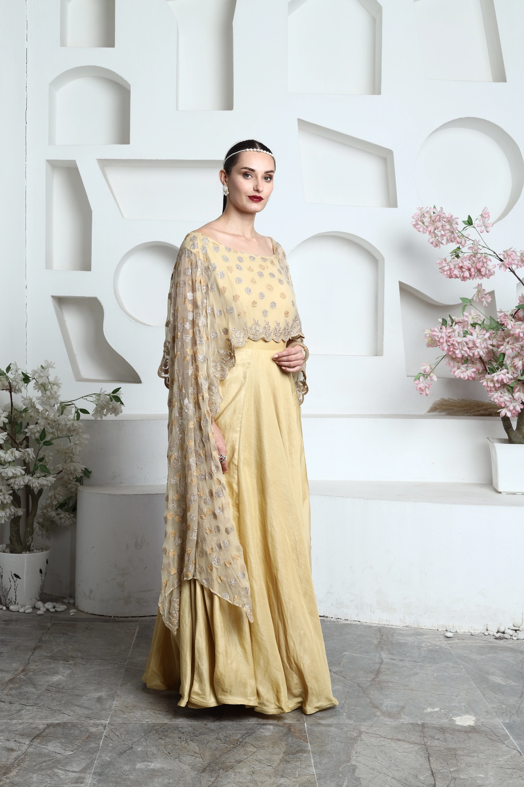 Aurielle Cape Gown Alternate