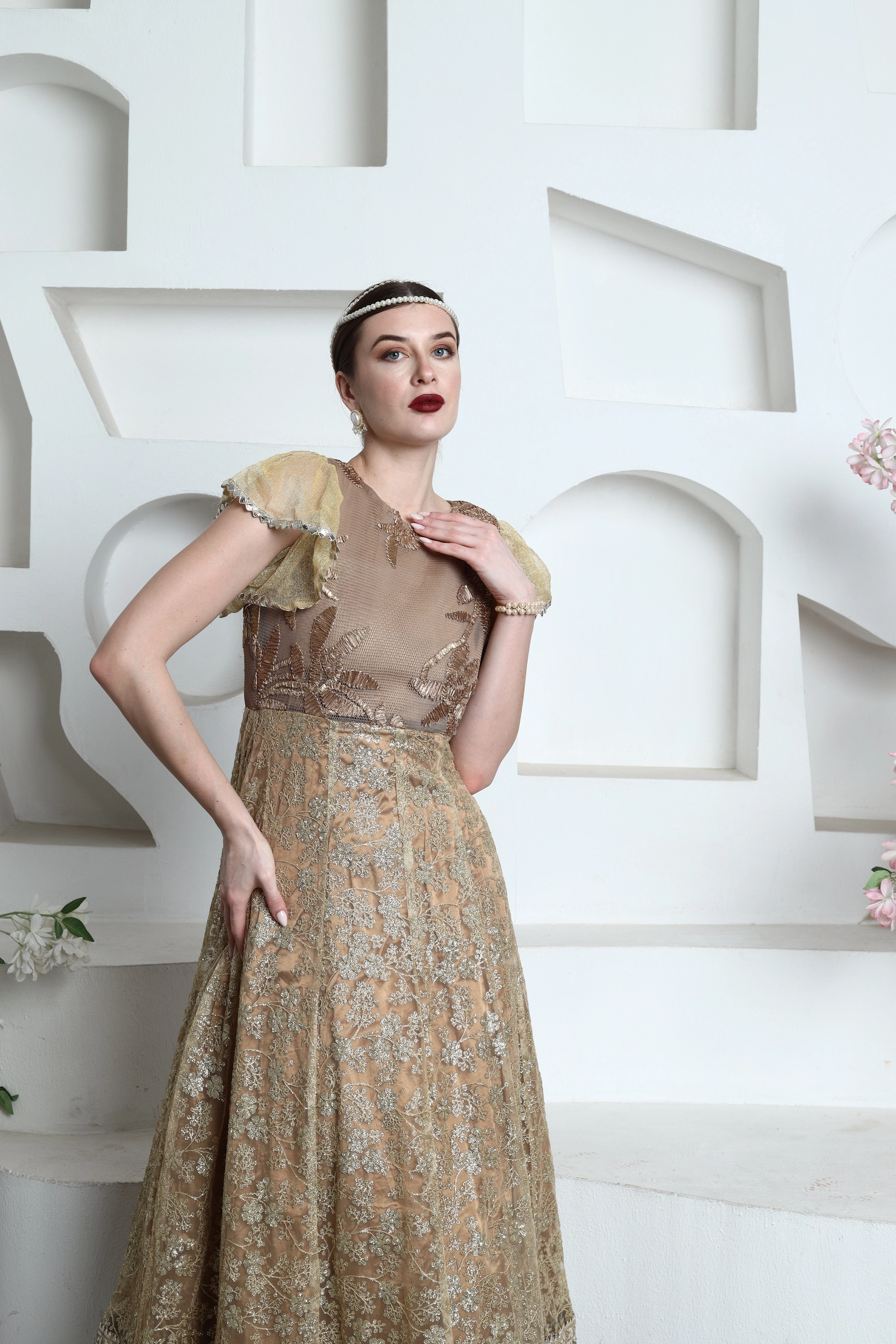 Celestine Bloom Anarkali Gown Alternate