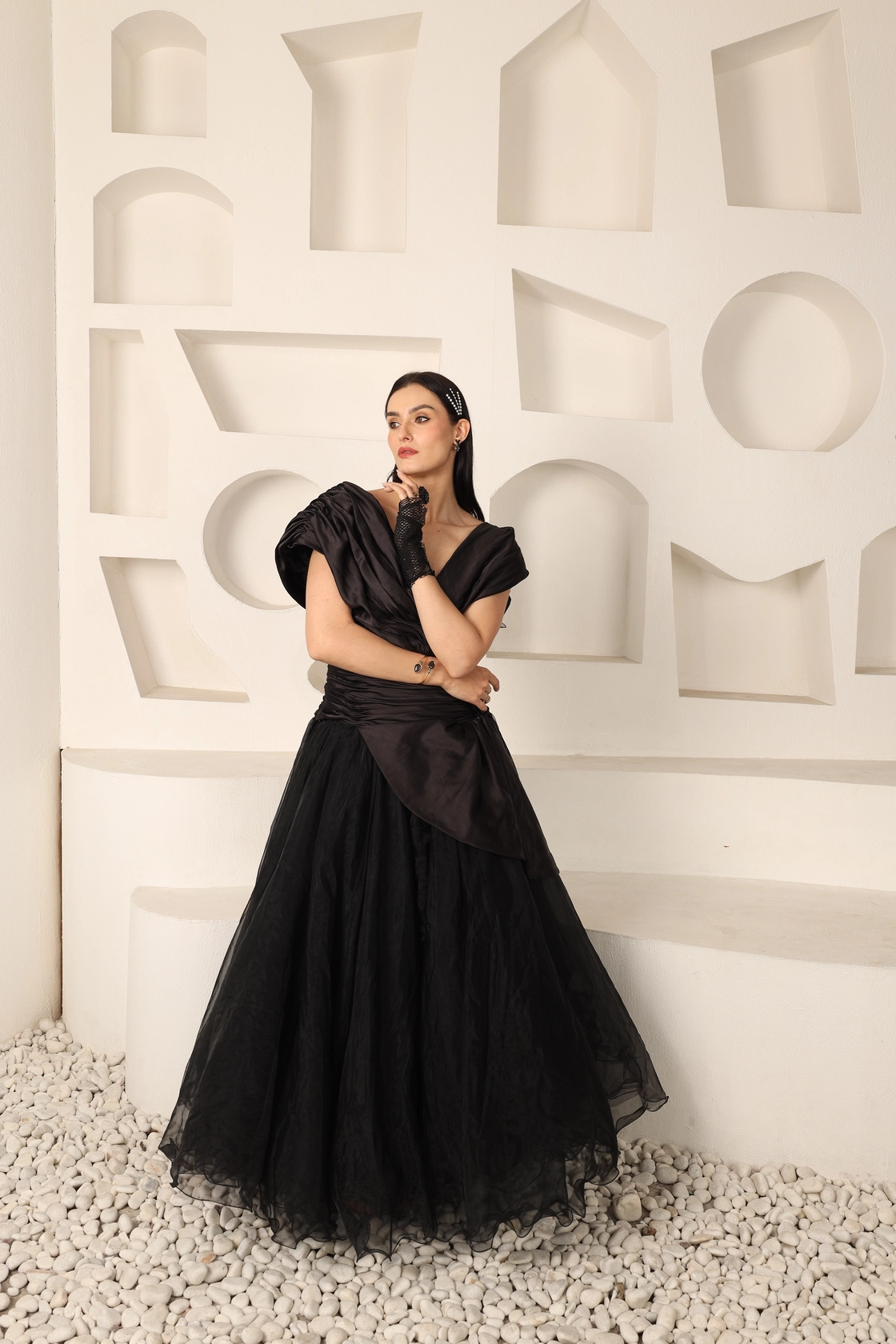 Midnight Tulle Gown
