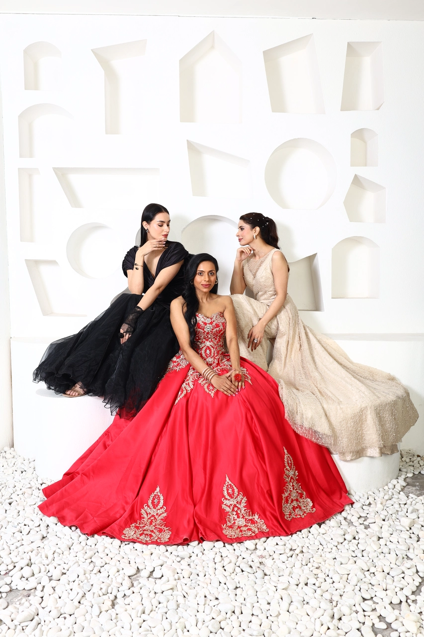 Designer Evening Gown Ensemble Set Alternate