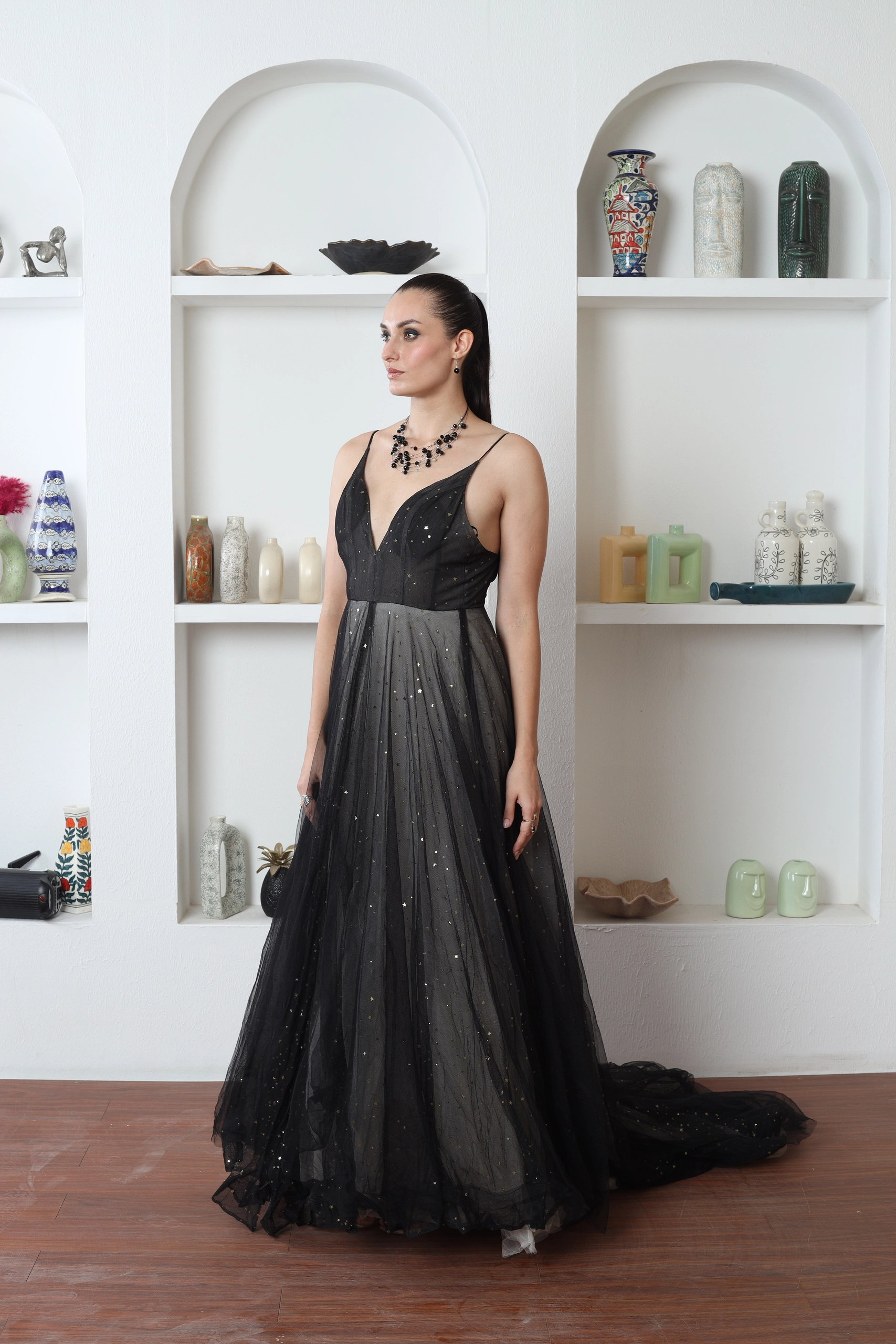 Étoile Embellished Tulle Evening Gown Alternate