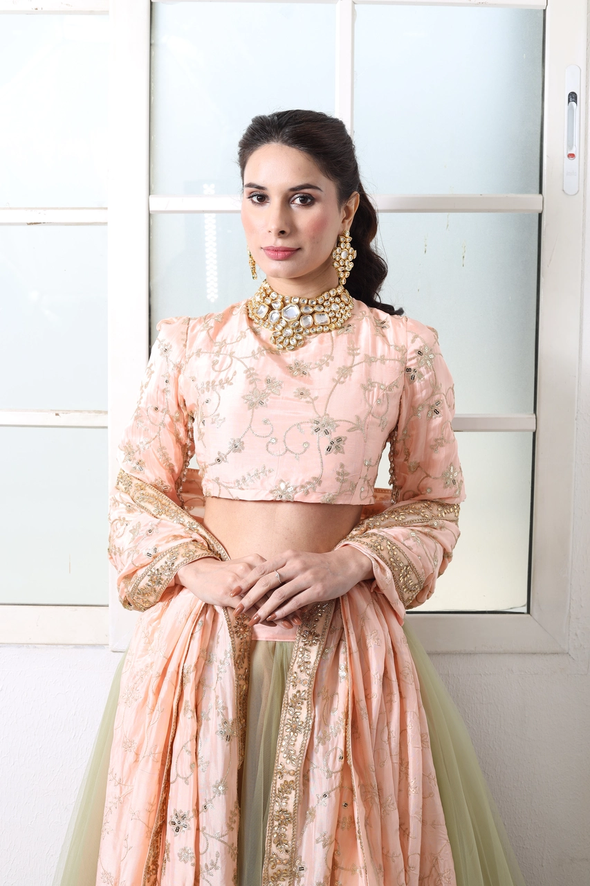 Blush Bloom Lehenga Set