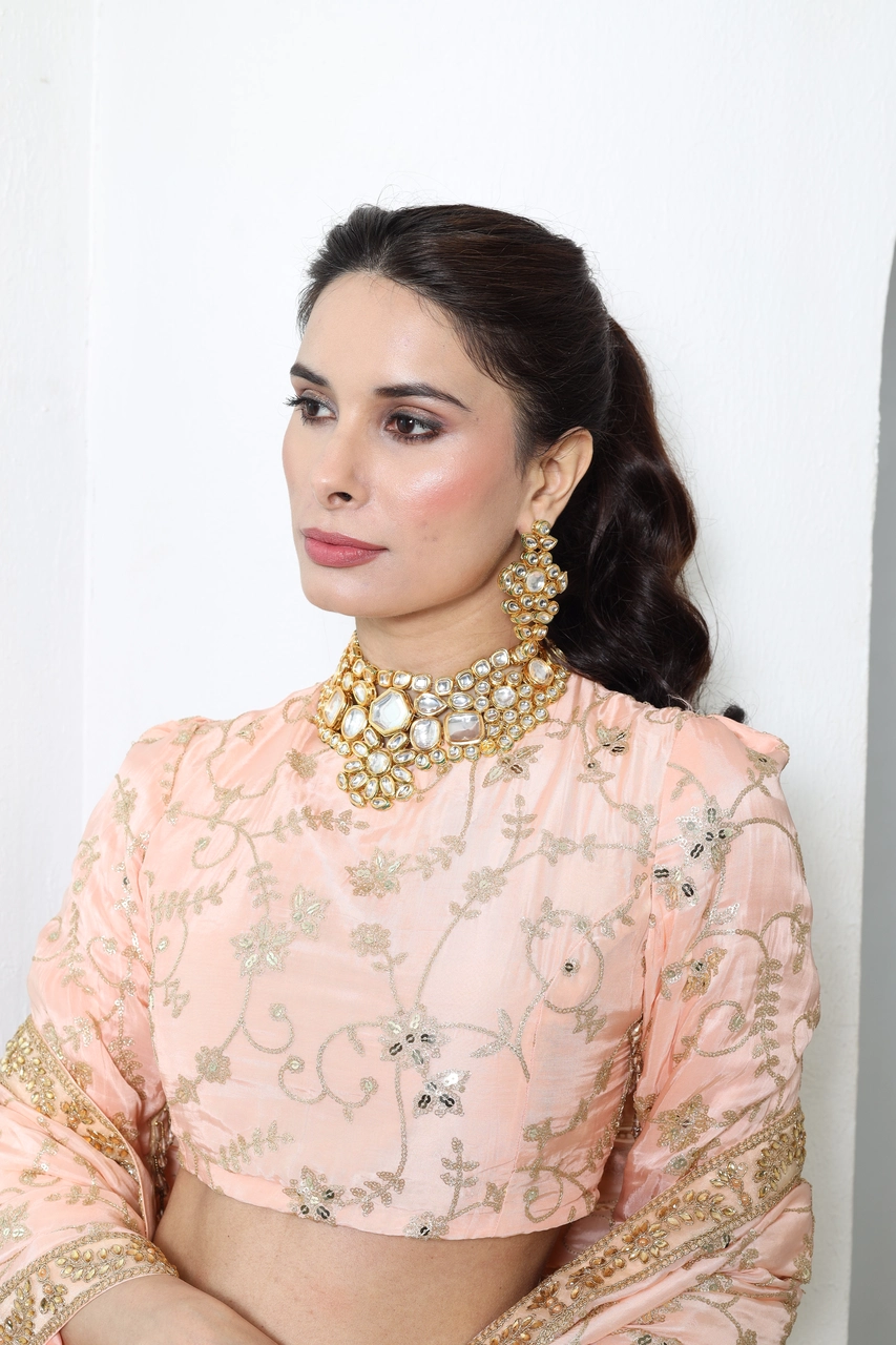 Blush Bloom Lehenga Set Alternate