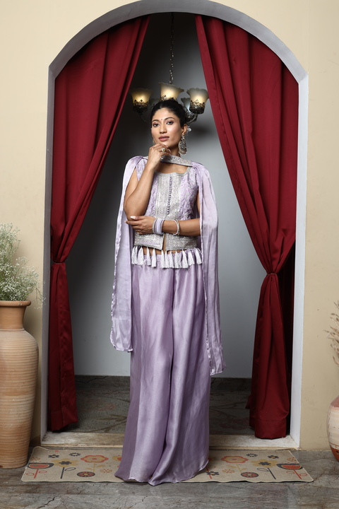Wisteria Cape Kurta Set