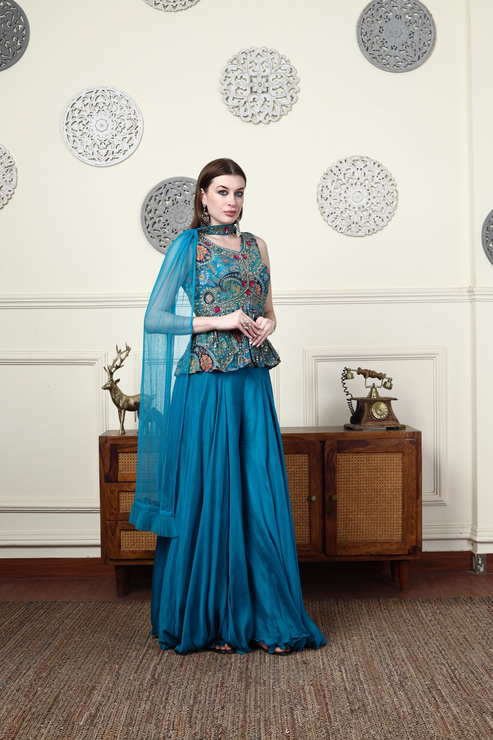 Morvena Peplum Kurta Set Alternate