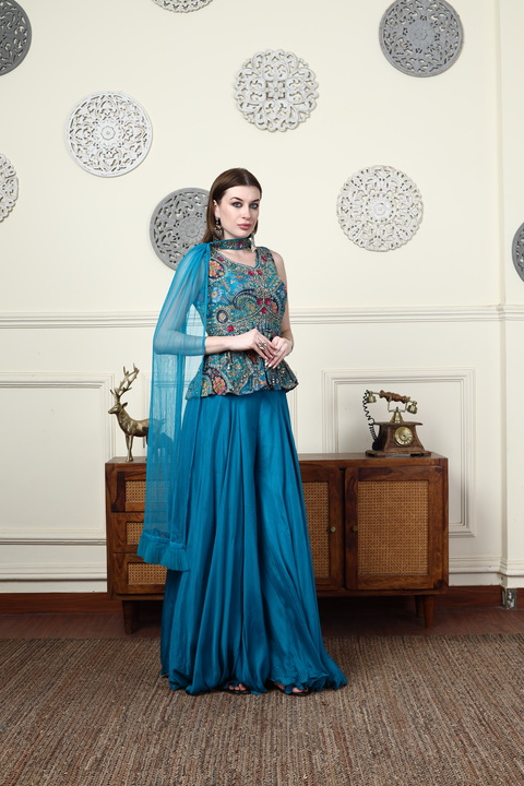 Morvena Peplum Kurta Set