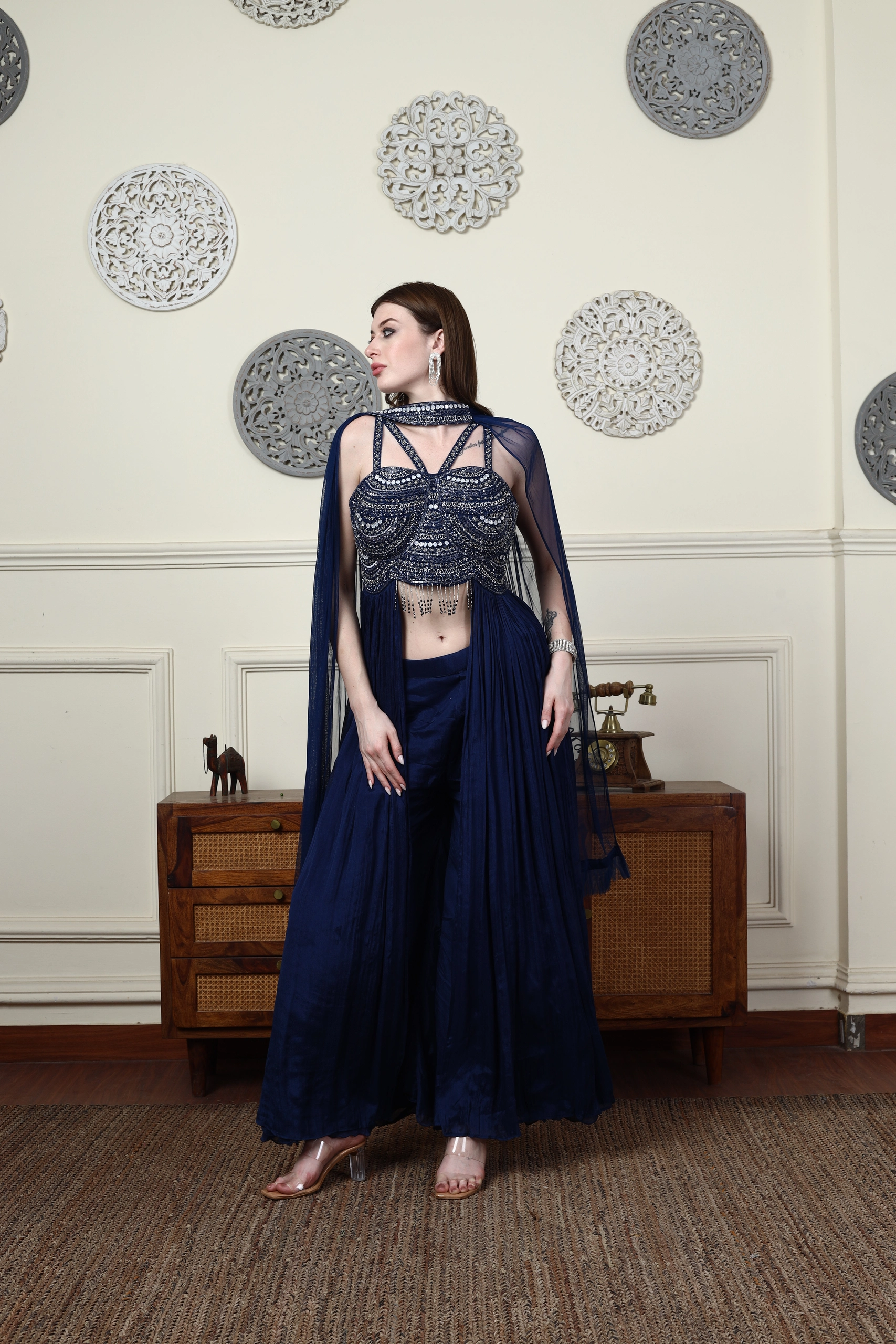 Nyvora Cape Palazzo Set Alternate