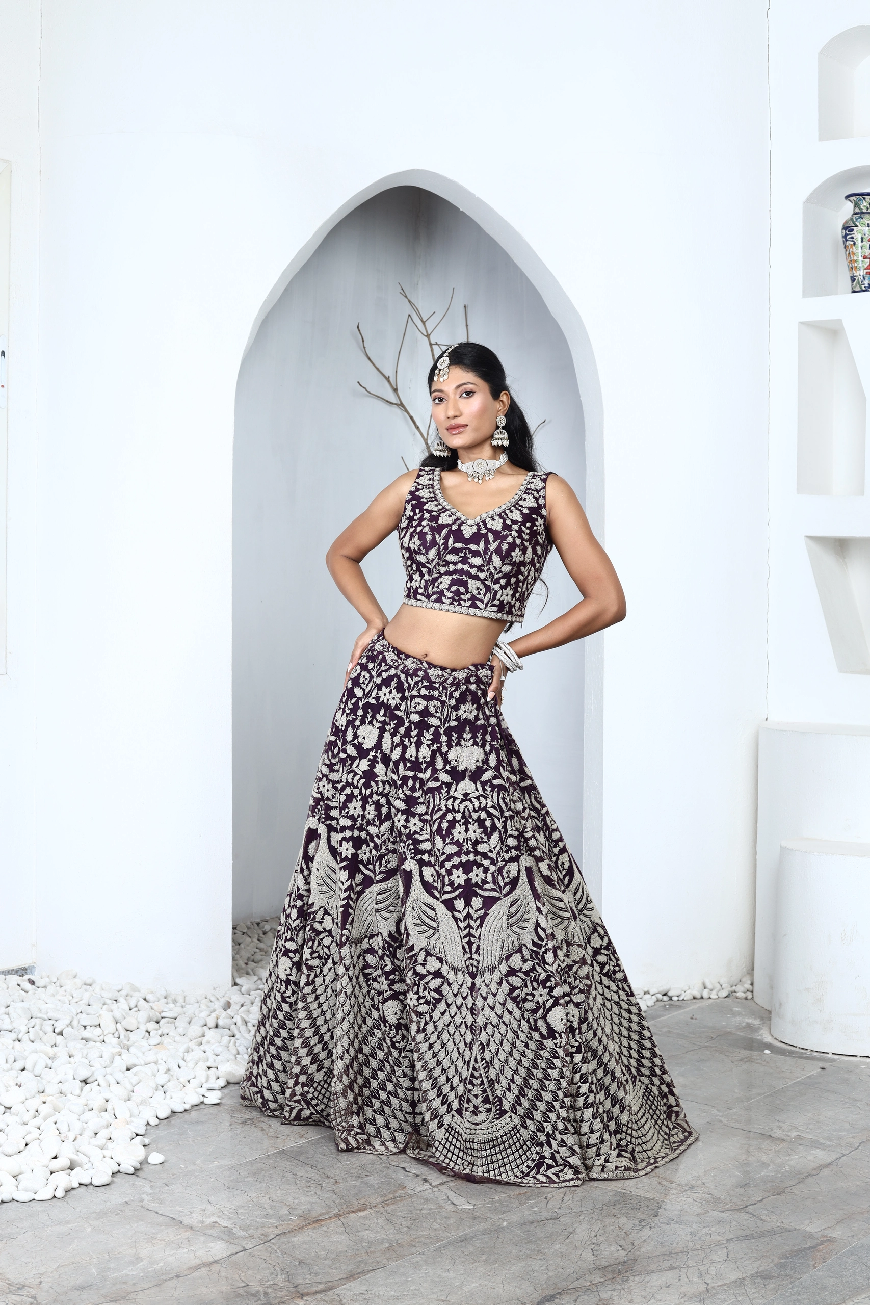 Velouré Lehenga Set Alternate