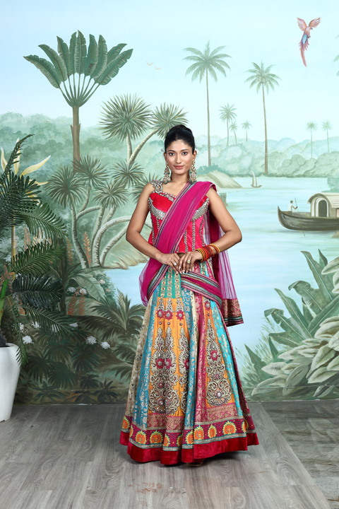 Rosé Mosaic Lehenga Set