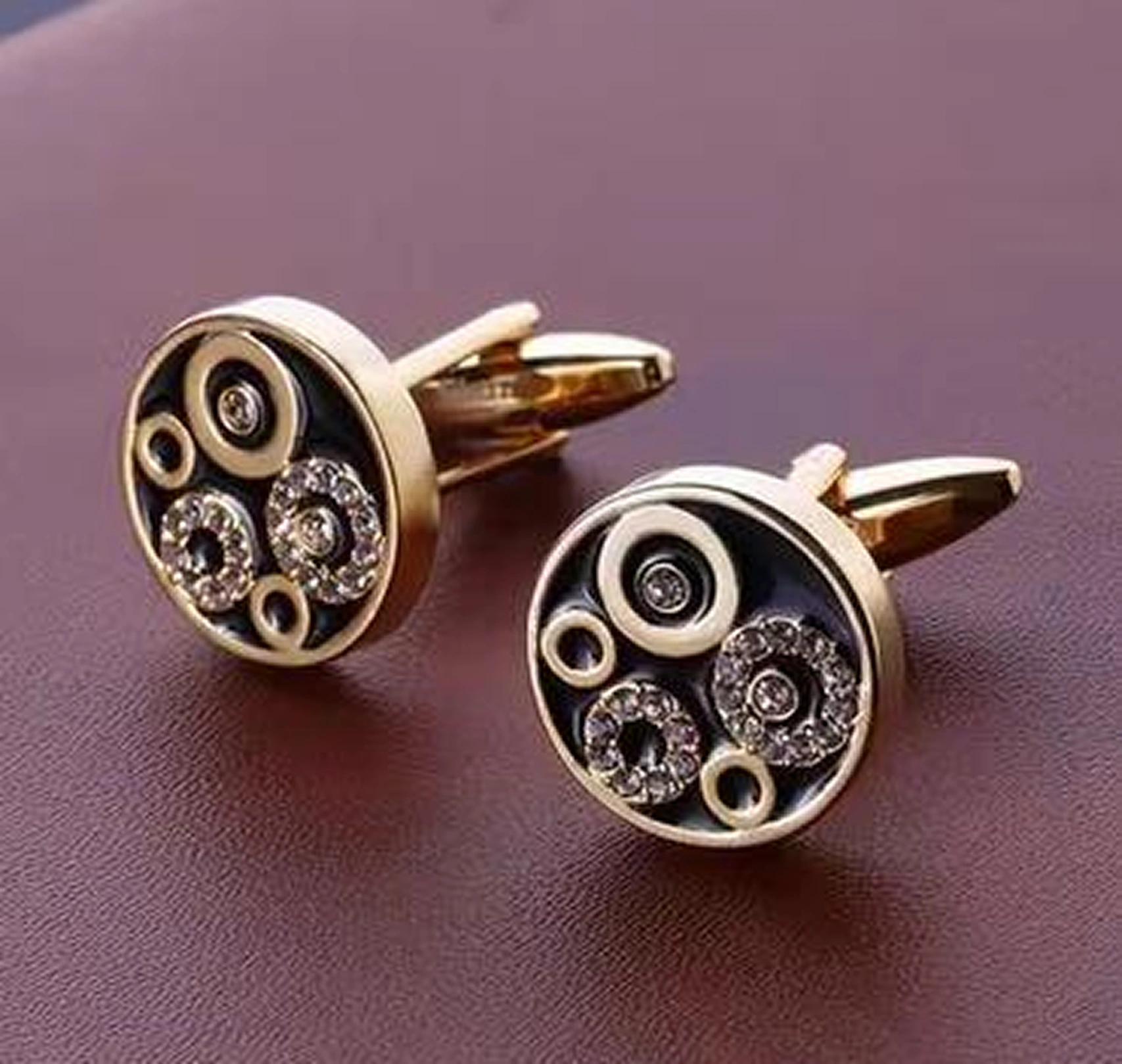 Wine Mirror Work Cufflinks