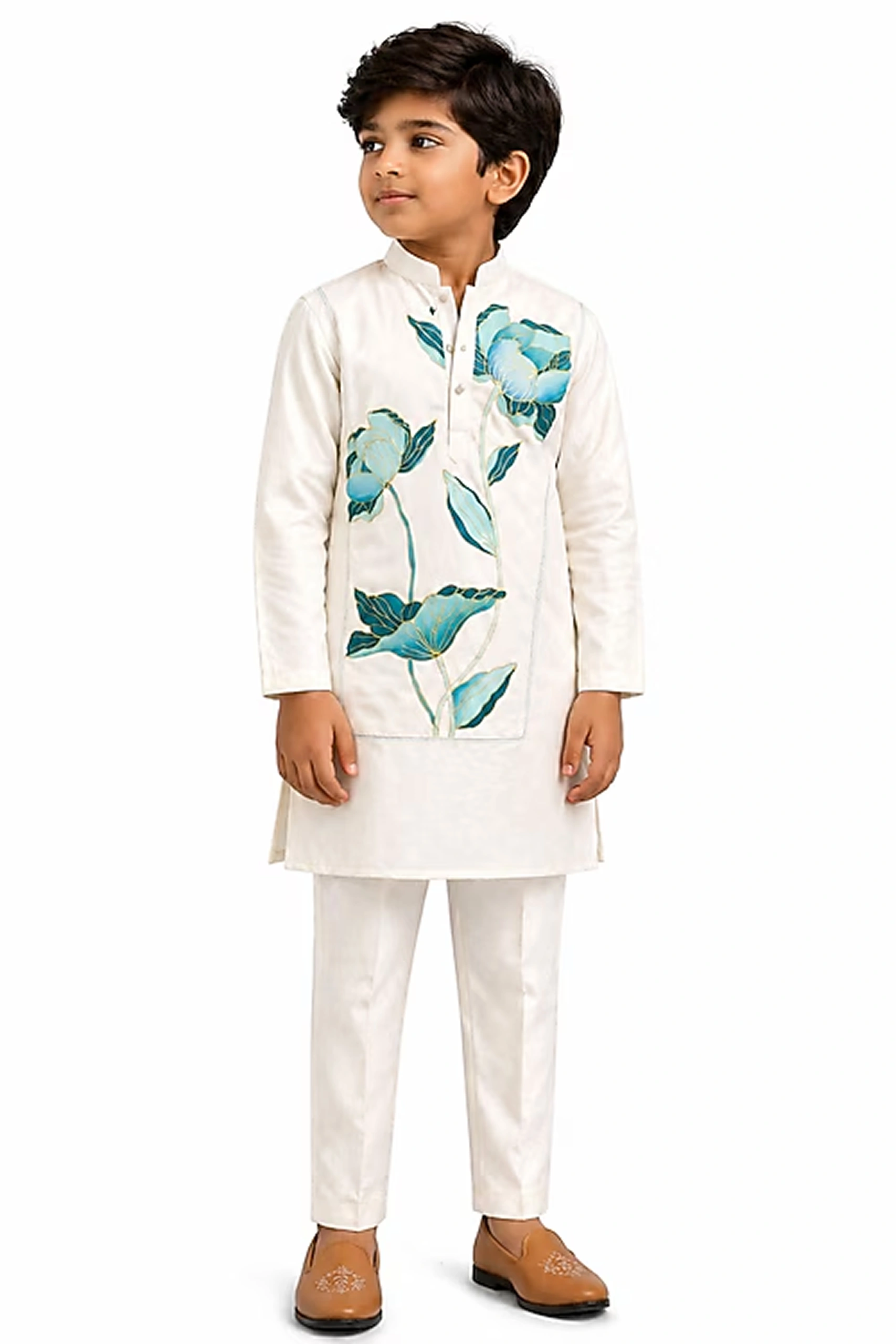 Azure Embroidered Kurta Set