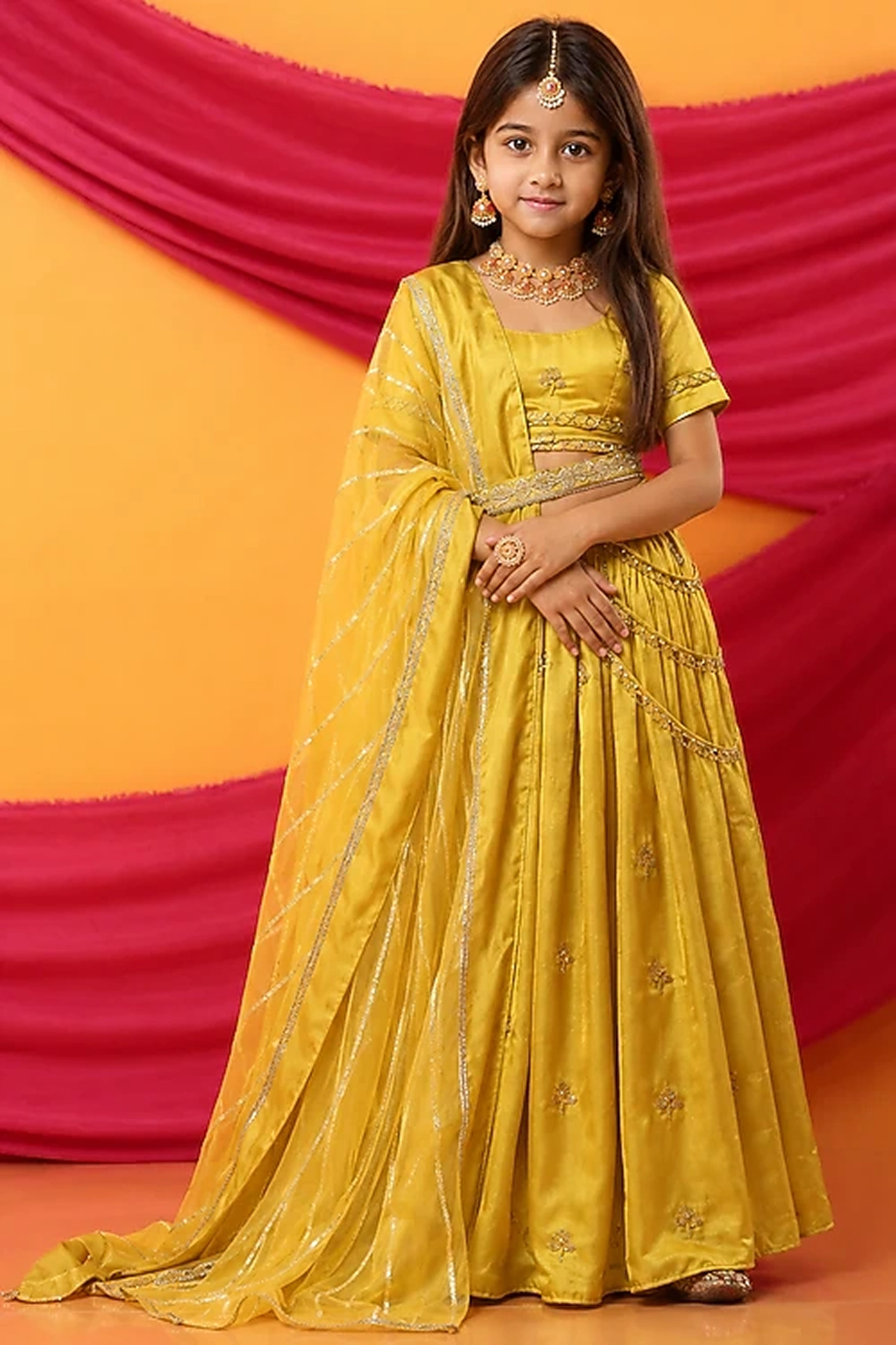 Azurelle Hand Embroidered Lehenga Set